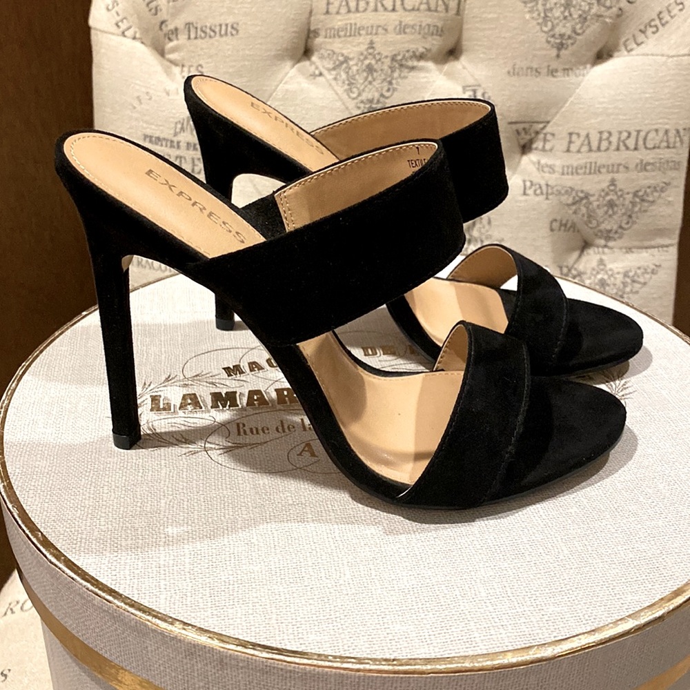 Express Suede Strappy Heels